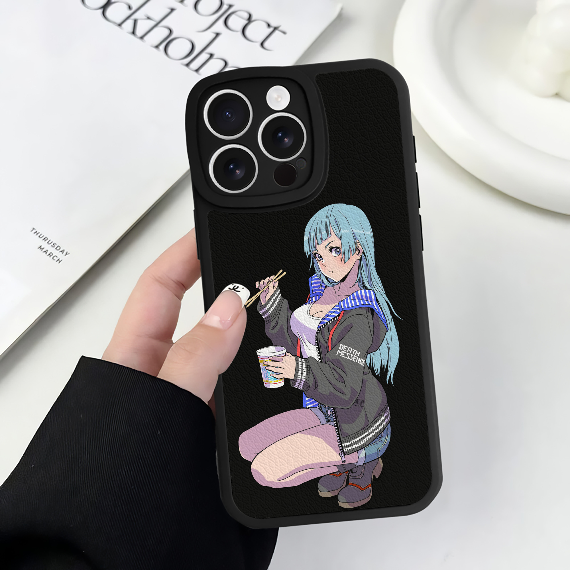 （画像用） 呪術廻戦 Jujutsu Kaisen 【iPhone 16シリーズ対応】シリコンスマホケース（レザー調） 材質：シリコン